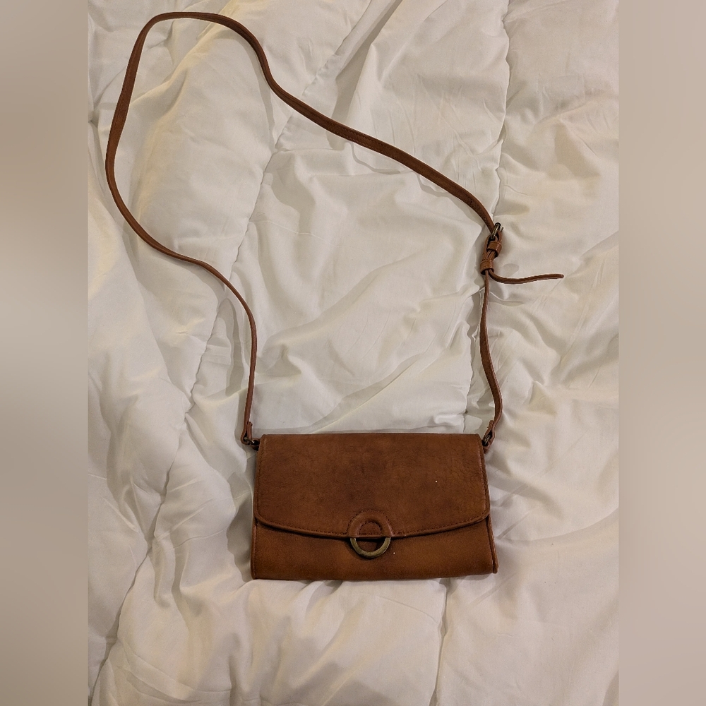Brown Leather Crossbody Bag